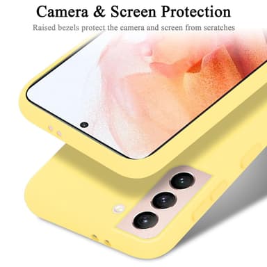 Samsung Galaxy S21 5G silikondeksel case (gul)