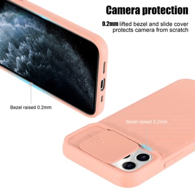 iPhone 11 PRO MAX silikondeksel case (rosa)