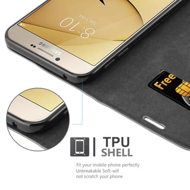Samsung Galaxy A8 2016 lommebokdeksel case (grå)