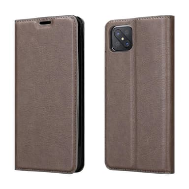 Oppo A92s lommebokdeksel case (brun)