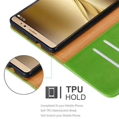 Huawei MATE 8 lommebokdeksel etui (grønn)