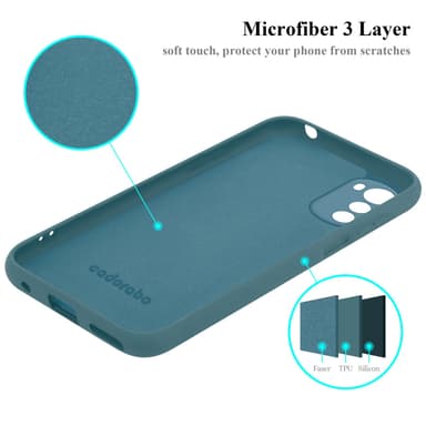 Motorola MOTO E32 4G / E32S silikondeksel case (grønn)