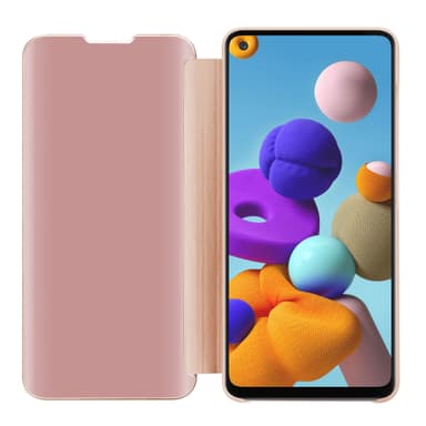 Samsung Galaxy A21s lommebokdeksel etui (rosa)