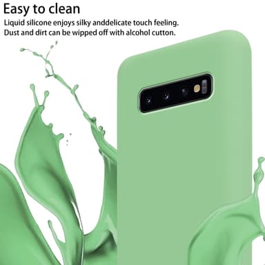 Deksel Samsung Galaxy S10 PLUS med Halskjede (grønn)