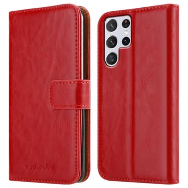 Samsung Galaxy S22 ULTRA lommebokdeksel etui (rød)