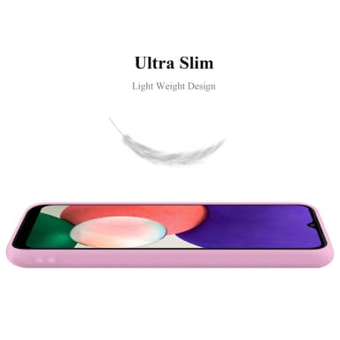 Deksel Samsung Galaxy A22 5G Silikon cover (rosa)