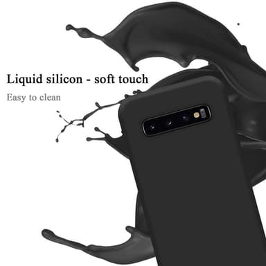 Samsung Galaxy S10 4G silikondeksel case (svart)