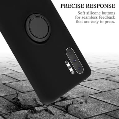Deksel Samsung Galaxy NOTE 10 PLUS Ring Case (svart)
