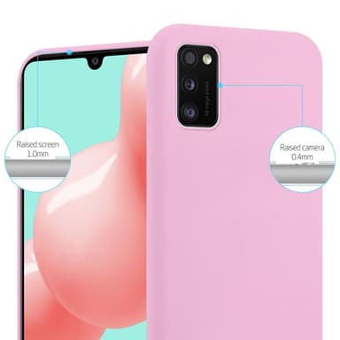 Deksel Samsung Galaxy A41 Silikon cover (rosa)