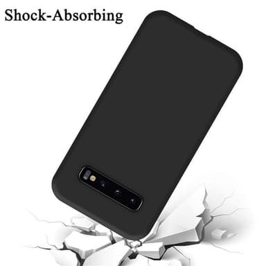 Samsung Galaxy S10 4G silikondeksel case (svart)
