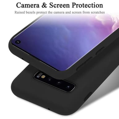 Samsung Galaxy S10 4G silikondeksel case (svart)