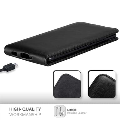 HTC U ULTRA deksel flip cover (svart)