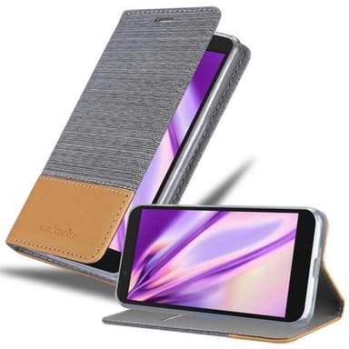 Alcatel 1C 2019 lommebokdeksel etui (grå)