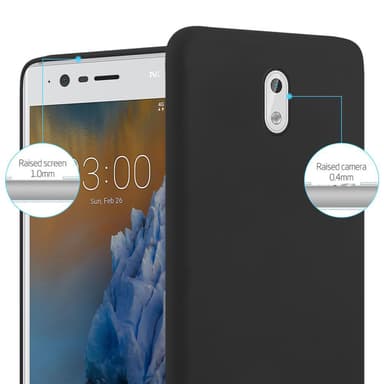 Deksel Nokia 3 2017 Silikon cover (svart)