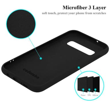 Samsung Galaxy S10 4G silikondeksel case (svart)
