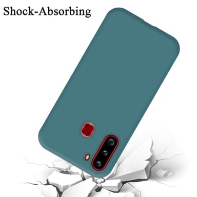 Samsung Galaxy A21 silikondeksel case (grønn)
