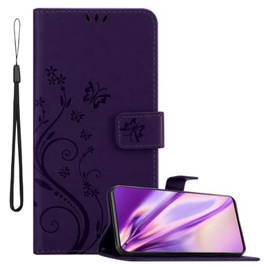 Oppo FIND X5 PRO lommebokdeksel Blomster (lilla)
