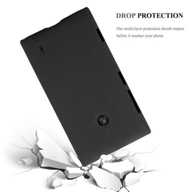 Nokia Lumia 520 / 521 Hardt Deksel Cover (svart)