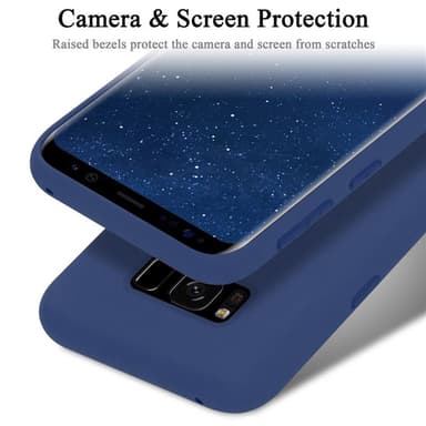 Samsung Galaxy S8 silikondeksel case (blå)