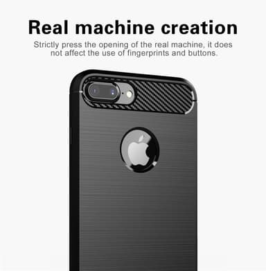 Deksel iPhone 7 PLUS / 7S PLUS ultra slim (svart)
