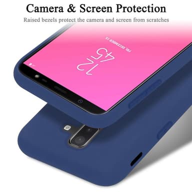 Samsung Galaxy A6 PLUS 2018 silikondeksel case (blå)