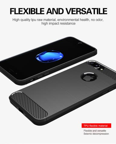 Deksel iPhone 7 PLUS / 7S PLUS ultra slim (svart)