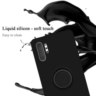 Deksel Samsung Galaxy NOTE 10 PLUS Ring Case (svart)