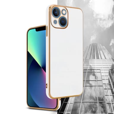 iPhone 13 silikondeksel case (hvit)