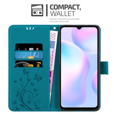 Xiaomi RedMi 9A / RedMi 9AT lommebokdeksel Blomster