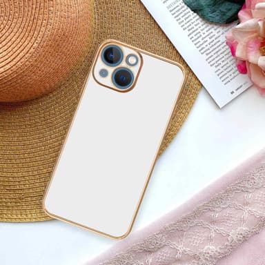 iPhone 13 silikondeksel case (hvit)