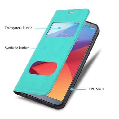 LG G6 lommebokdeksel cover (turkis)