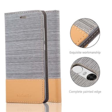 Xiaomi RedMi NOTE 4 lommebokdeksel etui (grå)