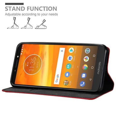Motorola MOTO E5 PLUS lommebokdeksel case (rød)
