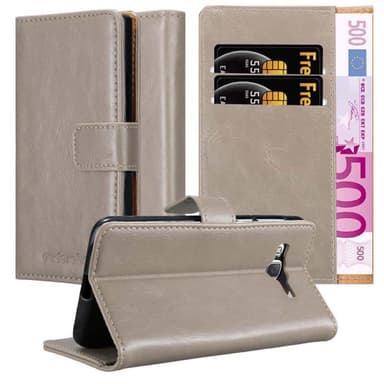 Samsung Galaxy J7 2015 lommebokdeksel etui (brun)