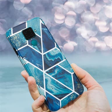Huawei MATE 30 LITE lommebokdeksel etui (blå)