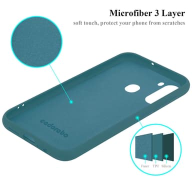 Samsung Galaxy A21 silikondeksel case (grønn)