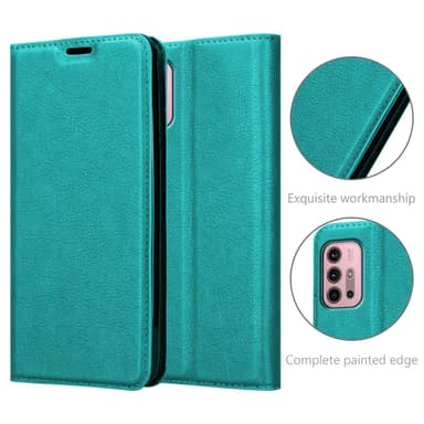 Motorola MOTO G10 / G30 lommebokdeksel case (turkis)