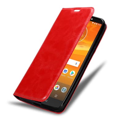 Motorola MOTO E5 PLUS lommebokdeksel case (rød)