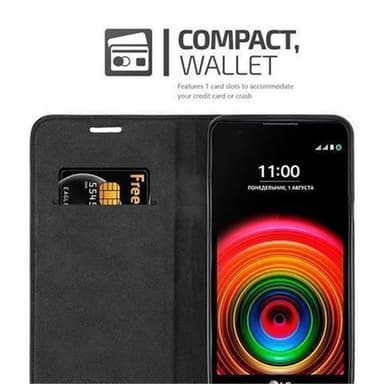 LG X POWER lommebokdeksel case (brun)