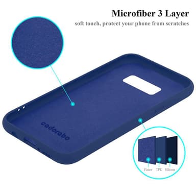 Samsung Galaxy S8 silikondeksel case (blå)