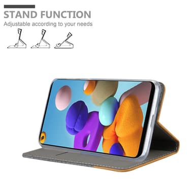 Samsung Galaxy A21s lommebokdeksel etui (grå)