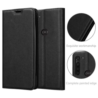 Motorola MOTO G8 POWER LITE lommebokdeksel case (svart)