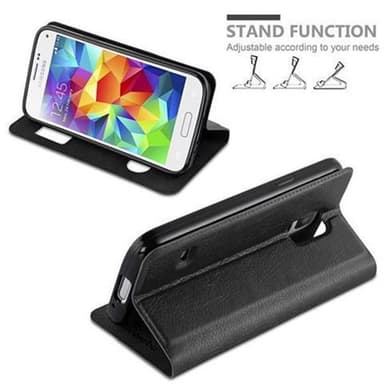Samsung Galaxy S5 / S5 NEO lommebokdeksel cover (svart)