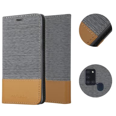 Samsung Galaxy A21s lommebokdeksel etui (grå)
