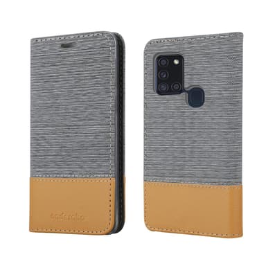 Samsung Galaxy A21s lommebokdeksel etui (grå)