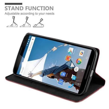 Motorola Google NEXUS 6 lommebokdeksel case (rød)