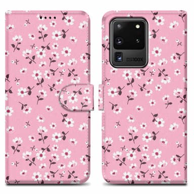 Samsung Galaxy S20 ULTRA lommebokdeksel etui (rosa)