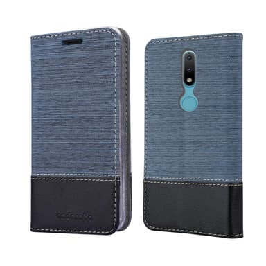 Nokia 2.4 lommebokdeksel etui (blå)