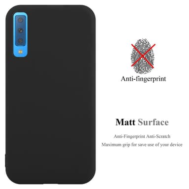 Deksel Samsung Galaxy A7 2018 Silikon cover (svart)
