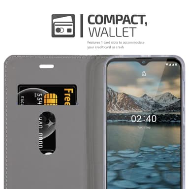 Nokia 2.4 lommebokdeksel etui (blå)